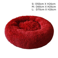 Round Winter Warm Sofa Pet Dog Calming Bed Comfortable Donut Cuddler Dog Kennel Ultra Soft Washable Dog And Cat Cushion Bed#1