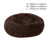 Round Winter Warm Sofa Pet Dog Calming Bed Comfortable Donut Cuddler Dog Kennel Ultra Soft Washable Dog And Cat Cushion Bed#1