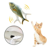 Pet Cat Toy USB Charging Simulation Electric Dancing Moving Floppy Fish Cats Toy Chewing Playing Simulation Fish Toy Biting